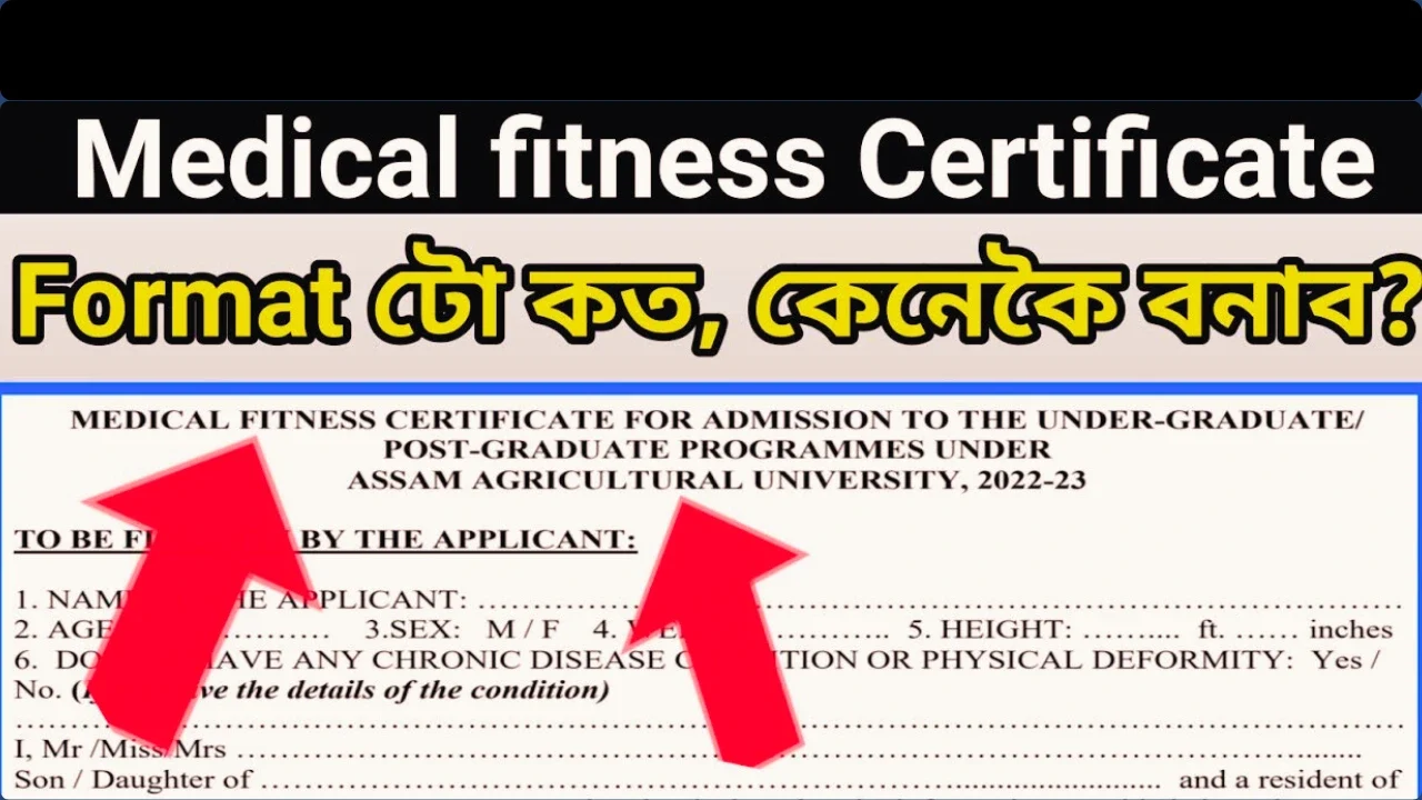 physical fitness certificate